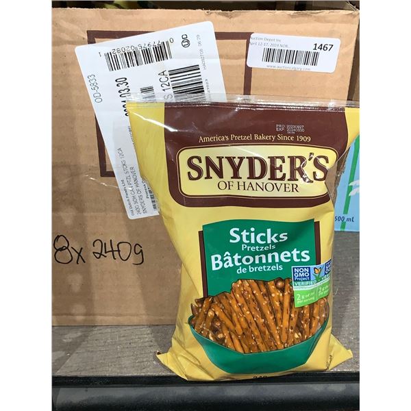 Snyders of Hanover pretzel sticks 8x240g