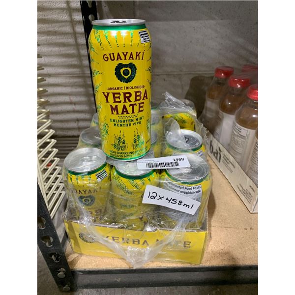 Guayaki Yerba mate organic mint tea drink 12x458ml
