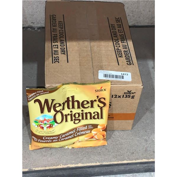 Werthers original creamy caramel filled hard candies 12x135g