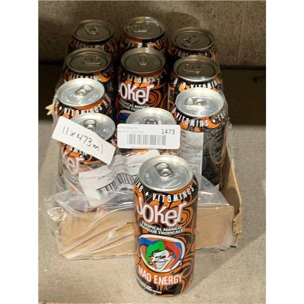 Joker mad energy tropical mango energy drink 11x473ml