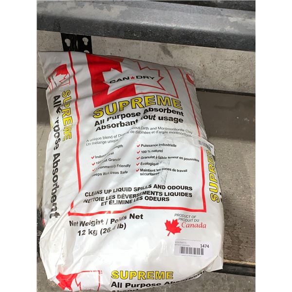 Can Dry supreme all purpose absorbant 26.4lb