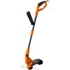 Image 1 : WORX WG119 Electric Grass Trimmer with Tilting Shaft Orange and Black 4.9" x 9.2" x 38.6"