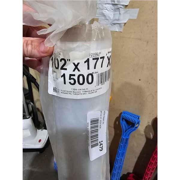 Balcan Plastic Sheet Roll 102 Inch x 117 Foot  - 1500 Sq Ft