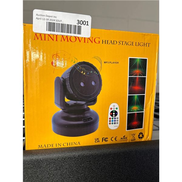 Mini Moving Head Stage Light multi color with remote