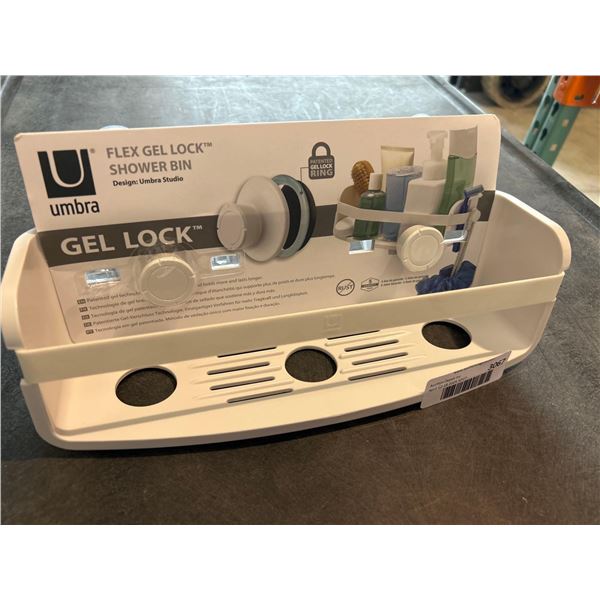 Umbra Gel Lock shower bin shelf
