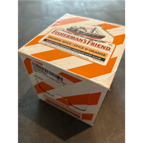 Fishermans Friend Orange Spice Sugar Free Lozenges 8 x 22ct Packs