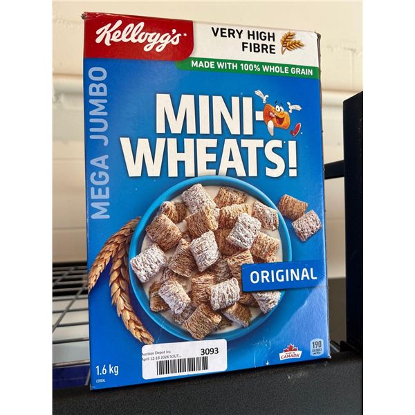 Kellogs Mini Wheats original 1.6KG Mega Jumbo