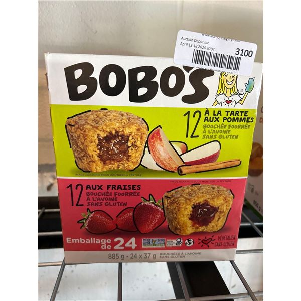 Bobo's 24 pack fruit filled granola bites 855g