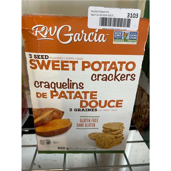 RW Garcia 3 Seed Swet Potato Crackers 850g