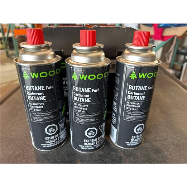 Wood Butane Fuel Lot of 3 x 227g