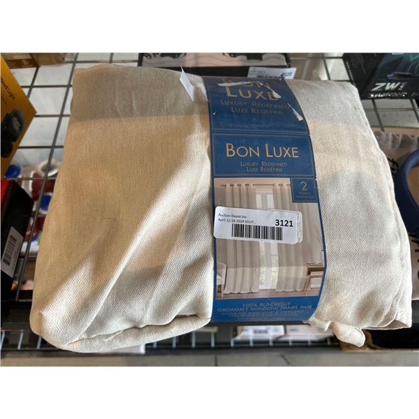 Bon Luxe 100% Blackout Curtain panels set of 2