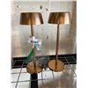 Image 1 : Set of 2 Cordless Rechargable Table Lamps