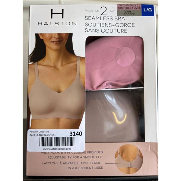 Halston Seamless Bra large 2 pack