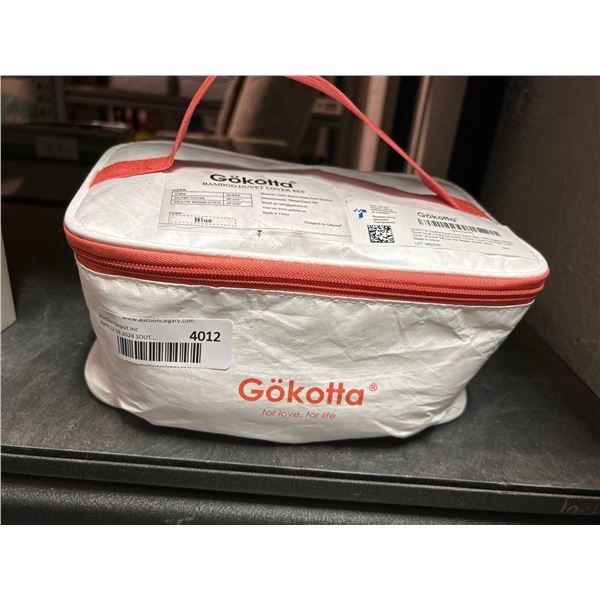 GOKOTTA Bamboo Duvet Cover Set Queen Size