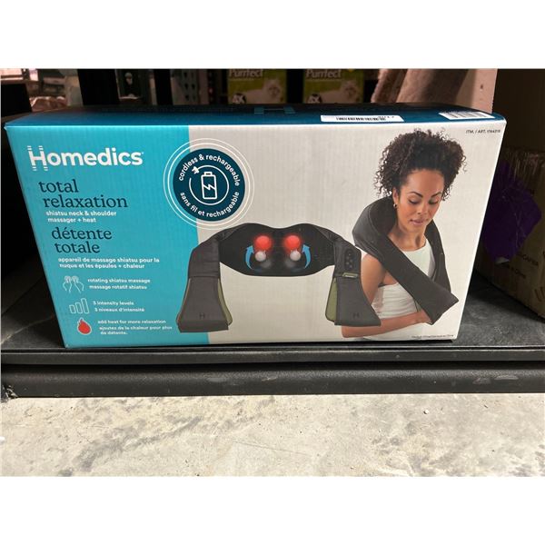 Homedics total relaxation shiatsu neck massage and heat pad