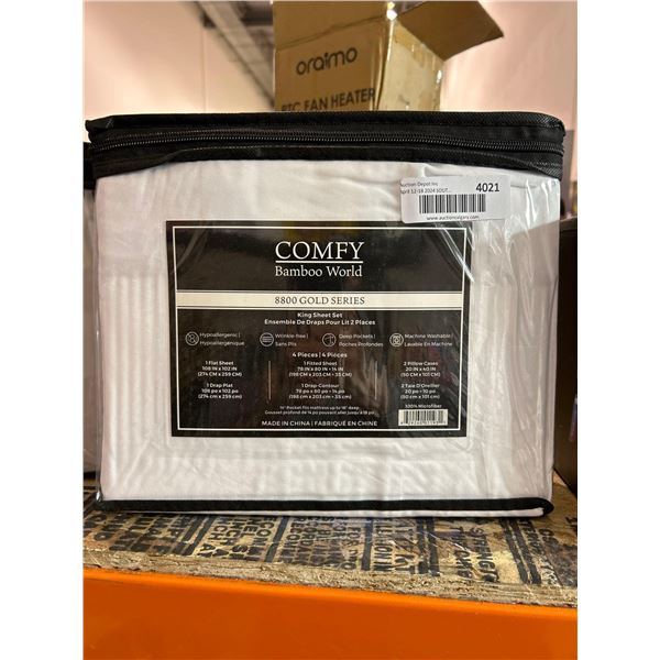 Comfy bamboo world 8800 gold series king size sheet set