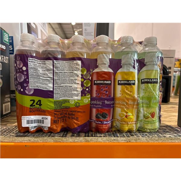 Kirkland signature zero sugar sparkling juice drink variety pack 24x503ml