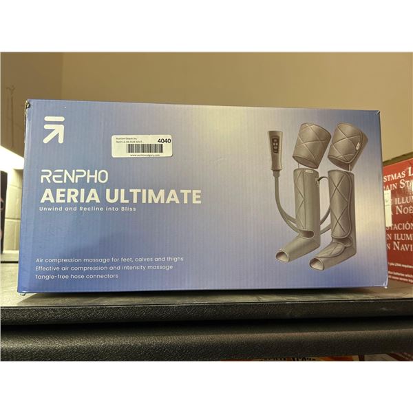 RENPHO Aeria ultimate leg massager with heat for circulation, air compression, calf, thigh and foot 
