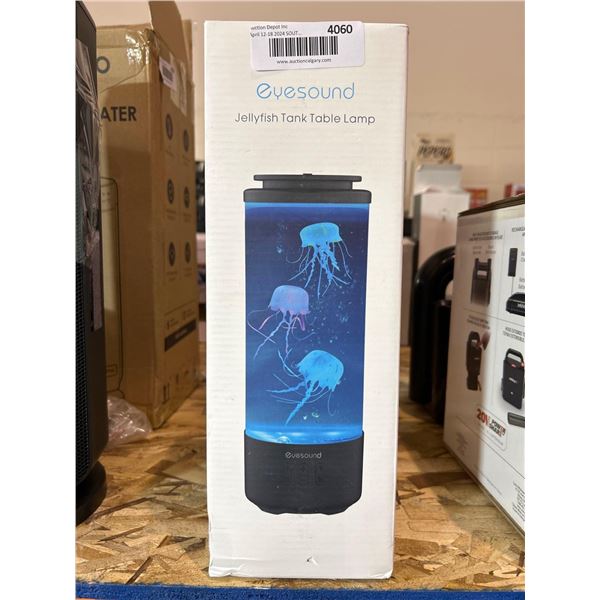 Eye sound jellyfish tank LED table top lamp