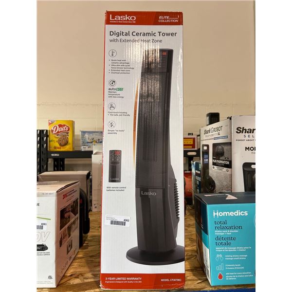 Lasko digital ceramic tower heater with remote control