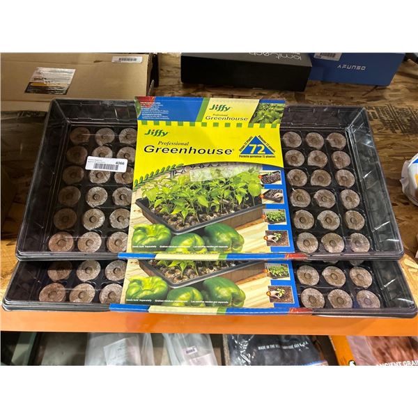 Jiffy professional greenhouse planter trays, plant up to 72 plants. Lot of 2 trays