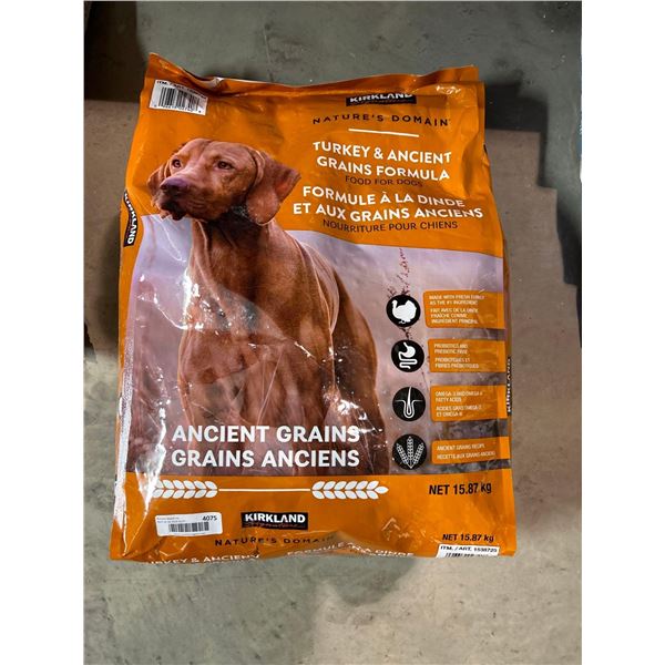 Kirkland signature turkey & ancient grains dog food 35lb
