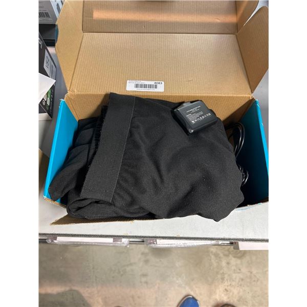 JINPEI Heated Thermal Underwear Top + Heated Pant for Women Men with 3000mAh Battery Black, S-3XL