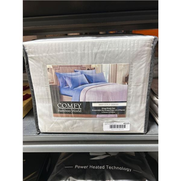 Comfy bamboo world 8800 gold series king size sheet set