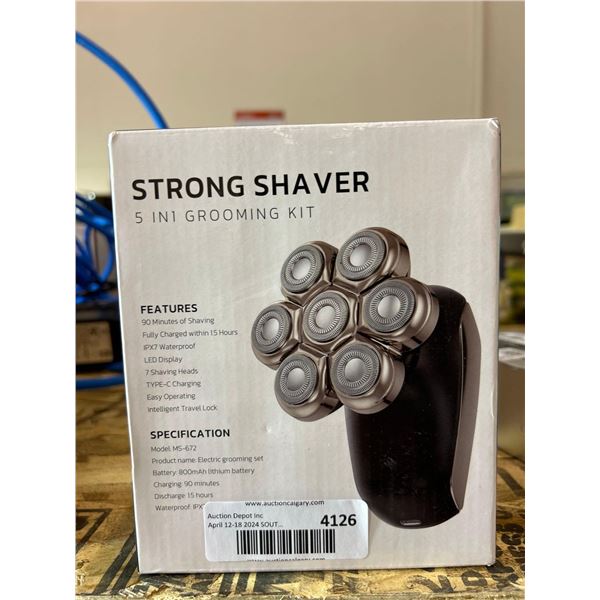 Strong shaver multi use 5 in 1 shaving and hair grooming kit