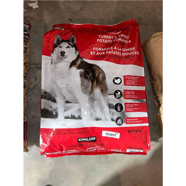 Kirkland signature turkey and sweet potato formula dog food 35lb