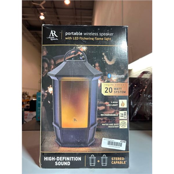 Acoustic Research portable wireless lantern style speaker with LED lights