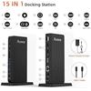 Image 3 : Aceele Triple Display USB C Docking Station 15 in 1 USB C Dock