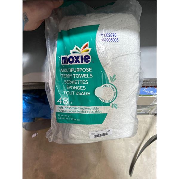 Moxie multi purpose terry towels, pack of 48 towels