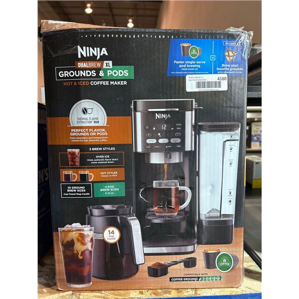 Ninja dual brew XL grounds & pods coffee maker