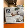 Image 1 : Mikasa Adeline 16 piece porcelain dinnerware set