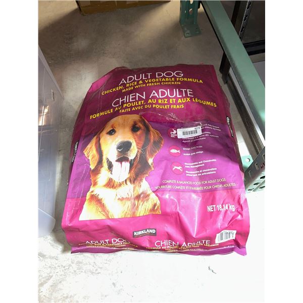 Kirkland signature chicken, rice and vegetable adult dog food 40lb