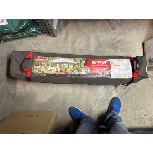 Coleman one peak Oasis pop up shade shelter 13ft x 13ft x 9.7ft