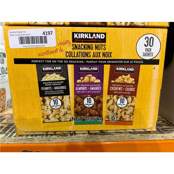 Kirkland signature snacking nuts variety pack 30x45g