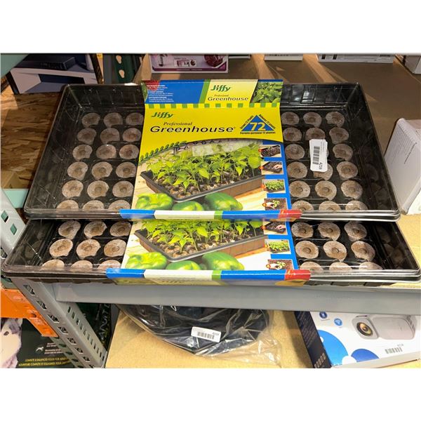 Jiffy professional greenhouse planter trays, plant up to 72 plants. Lot of 2 trays