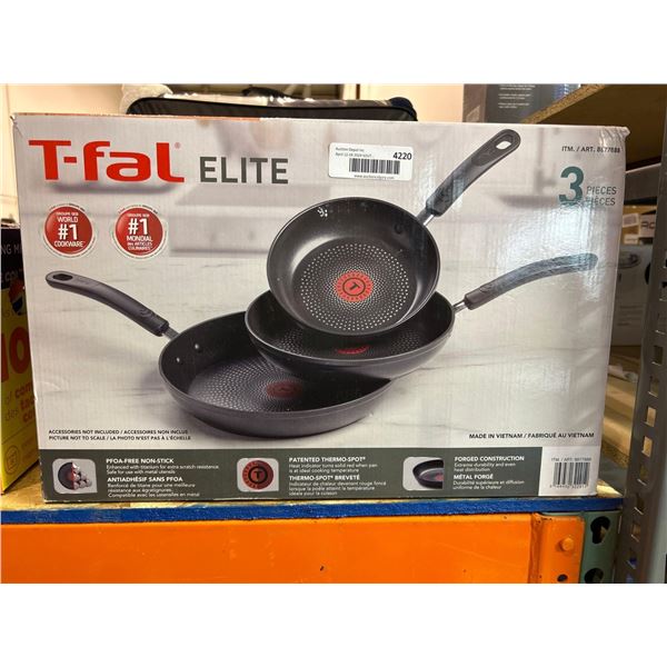 T-fal elite 3 piece non stick frying pan set