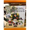 Image 1 : LED holiday Christmas figurines set of 3