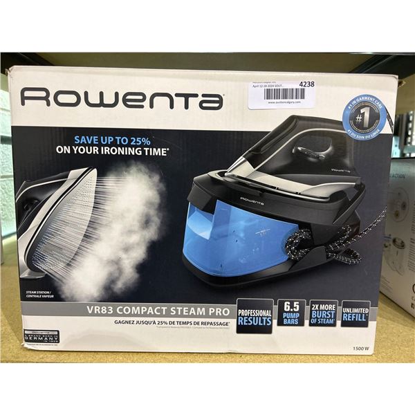 Rowenta Compact Steam Station, Faster Ironing Sessions, Up to 350 g/min Steam Output