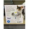Image 1 : Catit stainless steel flower top cat drinking fountain
