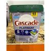 Cascade platinum dish washing pods, pack of 93 pods
