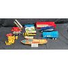 Image 1 : NO RESERVE Assortment of metal and plastic vintage toy tractor trailers 