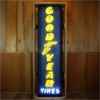 Image 1 : NO RESERVE GOODYEAR VERTICAL NEON SIGN IN STEEL CAN 