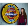 Image 1 : NO RESERVE CHEVY PARTS NEON SIGN IN 36" STEEL CAN