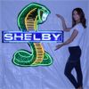 Image 1 : NO RESERVE SHELBY COBRA NEON SIGN IN SHAPED STEEL CAN