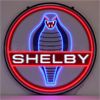 Image 1 : NO RESERVE COBRA-SHELBY ROUND 36" LED FLEX-NEON SIGN IN STEEL CAN 