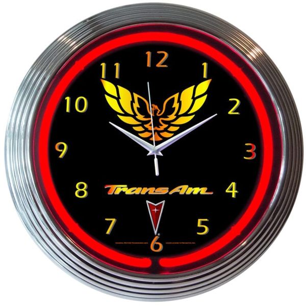 NO RESERVE TRANS AM NEON CLOCK